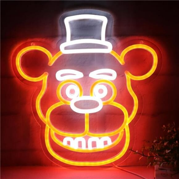 Other - Five Nights at Freddy's Neon LED Wall Sign Gamer Wall Deccor Bright VIVID Color